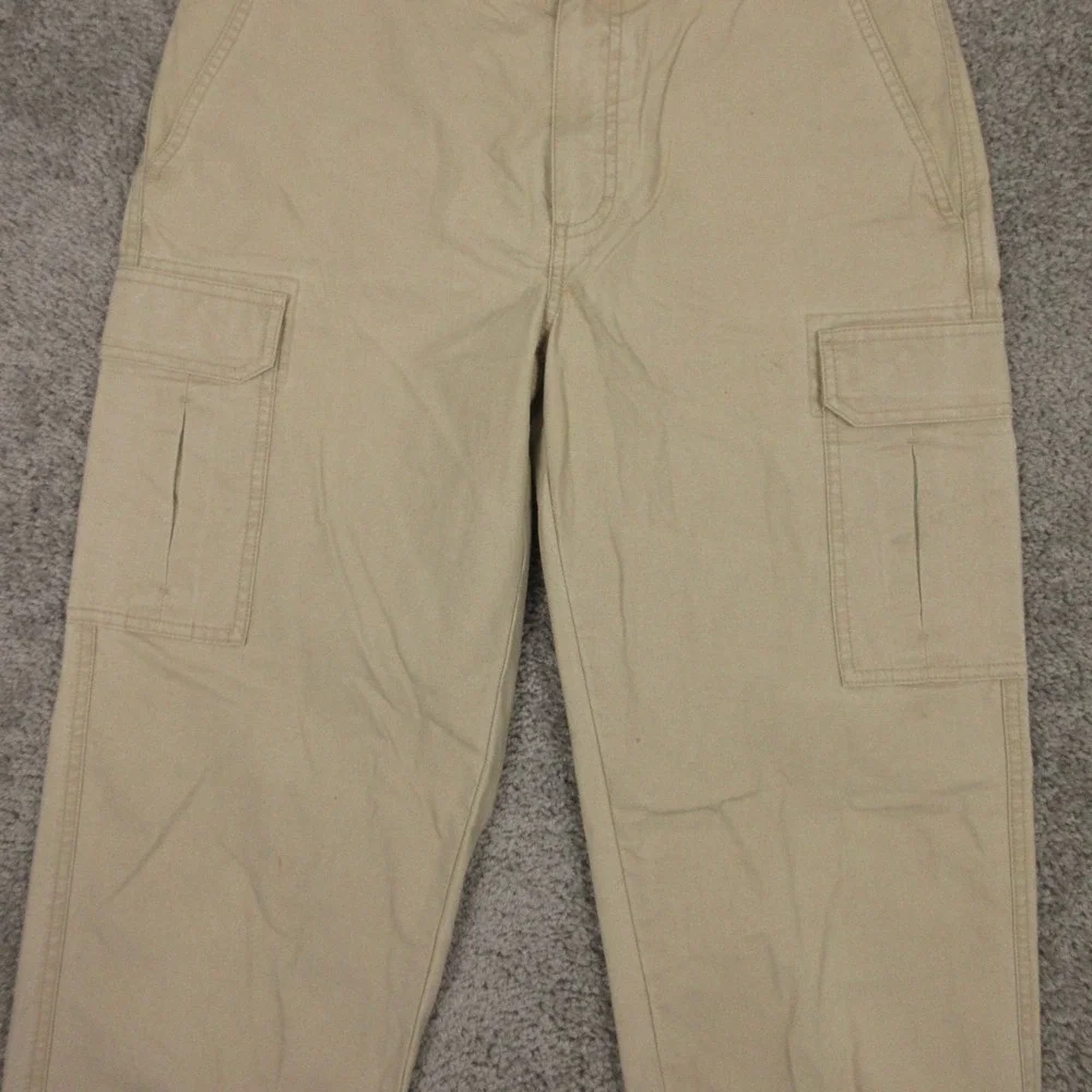 LL Bean Pants Mens 31x34 Beige Classic‎ Fit Cotton Canvas Outdoor Work Hiking